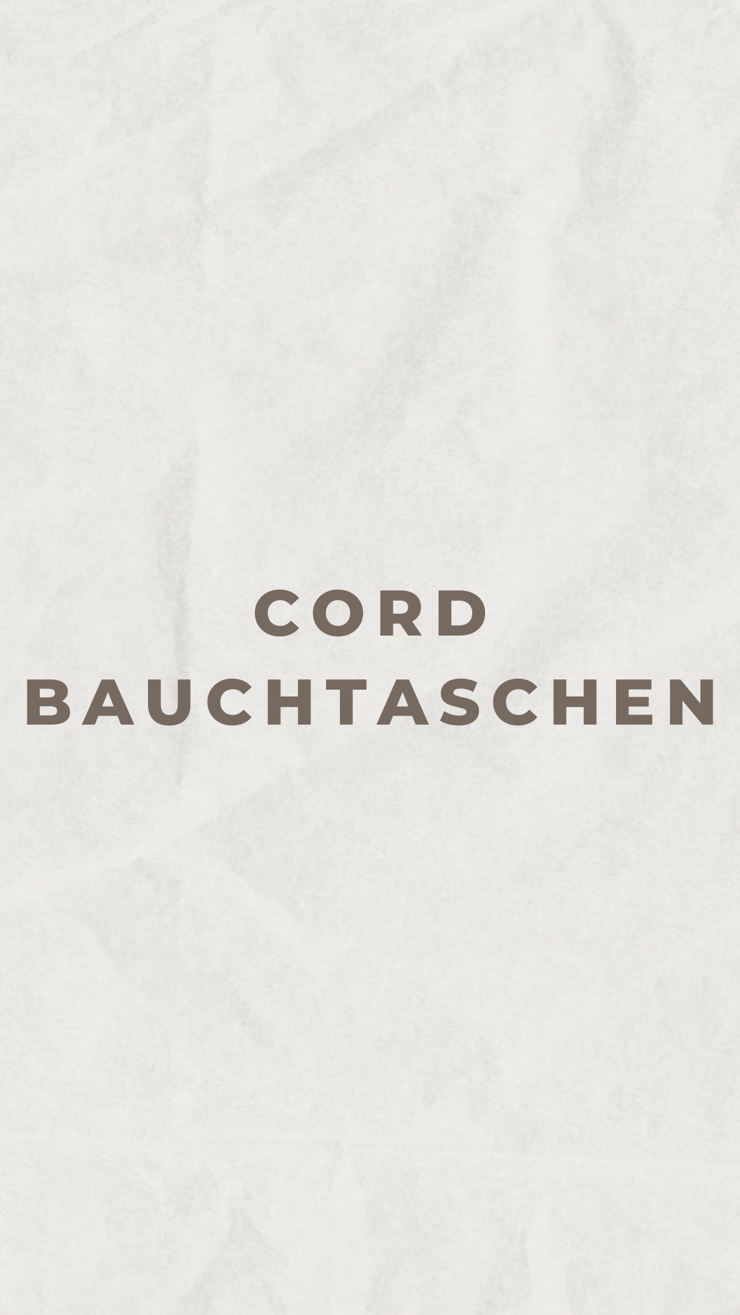 Cord Bauchtaschen
