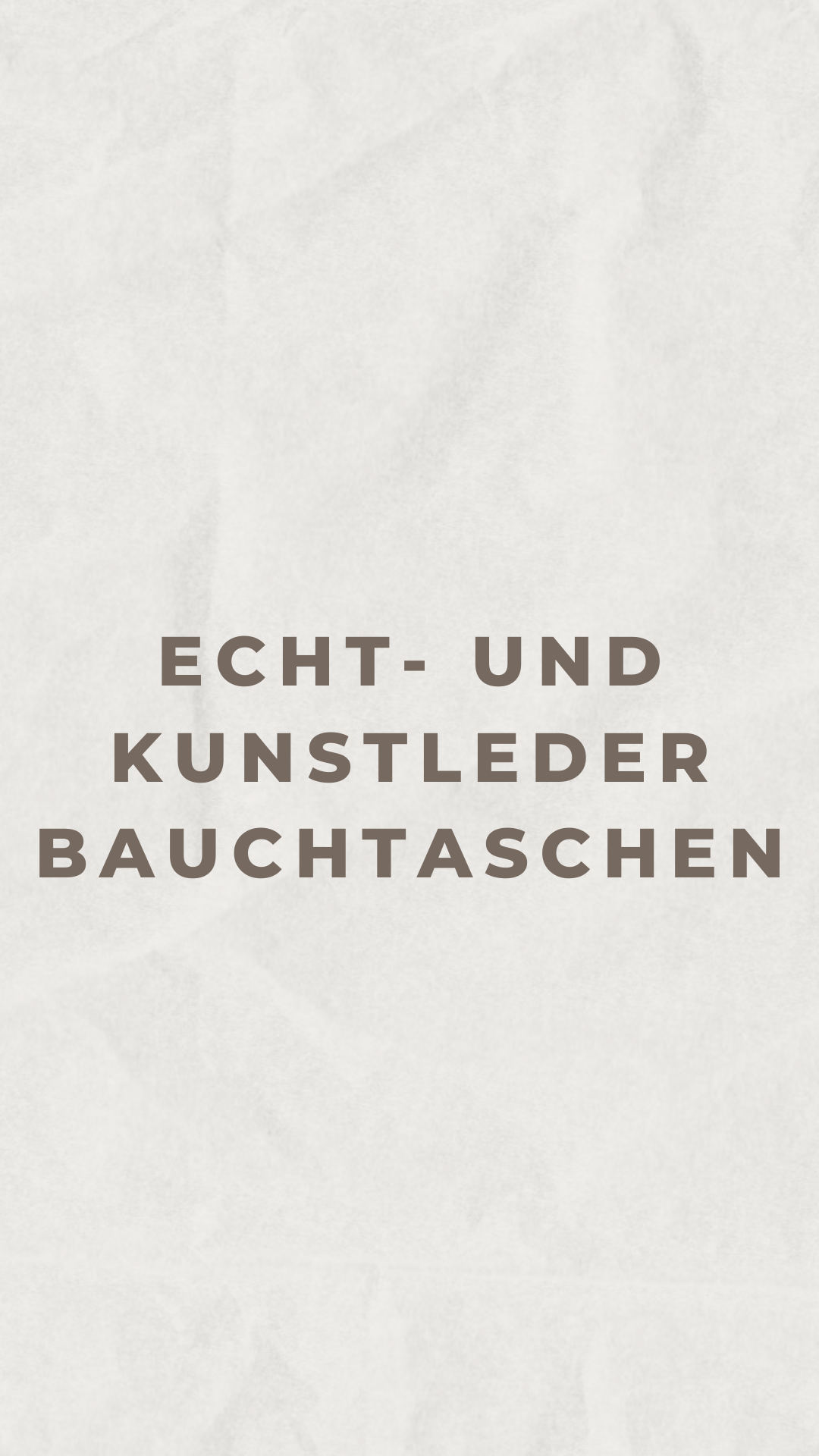 Echt- & Kunstleder Bauchtaschen